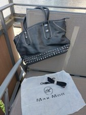 "Max Mon" DAMEN TASCHE SHOPPER HANDTASCHE mit Nieten