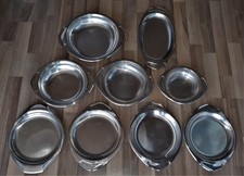 Konvolut 9 Servierschüsseln Platten Schalen  AMC Edelstahl 18/10