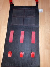 Ikea Stoff Aufbewahrung schwarz  rot Haken 16635 Skubb Tür