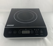 Unold Einzel-Induktionskochplatte - Schwarz/Edelstahl (58105)