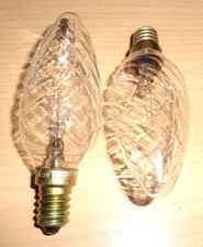 Osram: 2 Glühbirnen in Kerzenform, gedrehter Glaskörper, E14, 40 Watt, 230 Volt