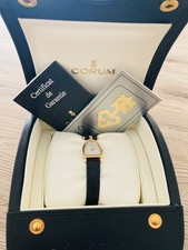 Corum 18k 750 Gold Diamanten Damenuhr 