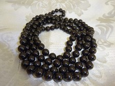 Perlenkette ca 125 cm lang Schwarze Perle Neu