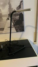 IKEA HARTE HÅRTE LED Arbeitsleuchte Schreibtischlampe schwarz/silberfarben