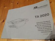 TRIUMPH-ADLER TA 2020 Kopierer Bedienungsanleitung Instruction Handbook Manual