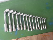 Satz-Doppelsteckschlüssel, Peifenkopfschlüssel, gekröpft, FACOM, 8 - 27mm