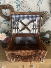 ? John Lewis Picknickkorb Korb Korbtasche Picknick komplett komplett