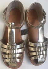 ZARA DAMEN SANDALEN - Gr:37 Gold
