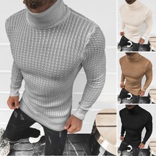 Pullover Strickpullover Sweater Rollkragen Langarmshirt Herren OZONEE 17485 MIX