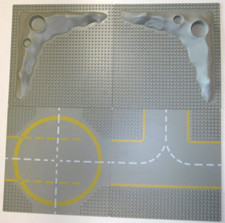 Lego 3947 2x Weltraum Krater Classic Space und 2 Straßen 32 x 32 Konvolut kg TOP