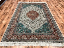 Feinster Hereke Seidenteppich Orient Teppich 100% Seide Silk 240 x 155 NEUWERTIG