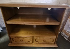 Massivholzkommode / TV Schrank Optik Eiche 