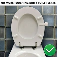 Hygienische Toilettensitz Griff berühren Sie nicht heben Aufkleber Werkzeug Deckel Klo Lifter