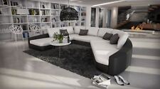 Loungesofa Leder Rundsofa RINA Ecksofa Luxus Couch Designsofa Eckcouch Relaxsofa
