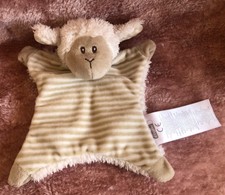 KIK Ergee Schaf Lamm Kuscheltuch Schnuffeltuch beige gestreift Schmusetuch