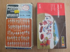 PREISER 74090 UNBEMALTE MINIATURFIGUREN & FALLER 180576 SPIELPLATZAUSRÜSTUNG