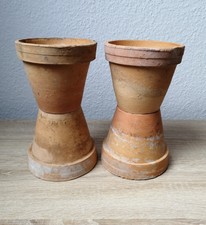 Tontöpfe, 4 Stück, Blumentopf, Pflanzgefäss, Alt, verwitterte Patina, Gebraucht