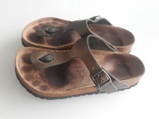 Birkenstock Gizeh Zehentrenner Sandale bronze Größe 37