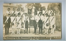 Karte 1920  Radfahrerverein Germania Markersreuth  Münchberg - Helmbrechts - Hof