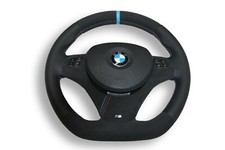 LENKRAD BMW E87, E88, E90, E91, E92, E93 M-TECH +BLENDE ABGEFLACHT NEU BEZIEHEN 