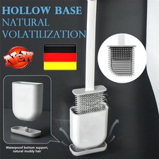 Innovative Silikon WC Bürste Hochwertiges Toilettenbürsten Set mit Wandhalterung
