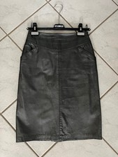 St. Emile Leder-Damenrock  Gr. 36 gebraucht, silbergrau