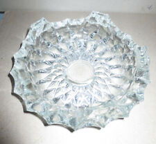 Stövchen Glas Speisenwärmer Bleikristall Kannenwärmer handgeschliffen 17 cm Dm.