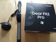 Original Samsung Gear Fit 2 Pro GearFit 2 Pro Fit2 Large Groß L SM R365 Schwarz