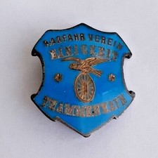 Altes Abzeichen Pin Anstecknadel Radfahrverein Thammenhain Wurzen um 1900 Emaill