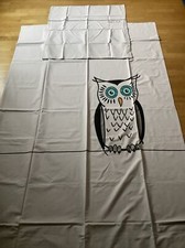 Bettwäsche, Impressionen, Eule , Hellgrau , Night owl 1,30 m x 2,00m