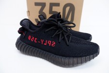 Shirt Adidas Boost 350 v2 Unisex Sneaker Turnschuhe Größe UK 5.5 EU 38.5 schwarz rot