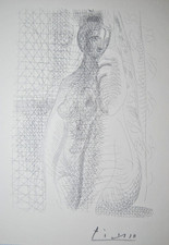 Pablo Picasso Nackte Frau mit angezogenem Bein handsigniert Suite Vollard