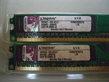 2 x 1 GB DDR2 Arbeitsspeicher / Speicherriegel aus alten PC Kingston 