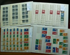 BRD Block-Posten **/⊙, 14x Block2, 9xBlock3, 24x Block8 + viele ZD/H-Blatt #BD70