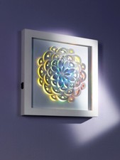 LED-Wandbild "Blume" Licht Wanddekoration Deko Beleuchtung Dekoration Wohndeko