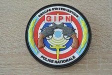GIPN Velcro patch Gummi Rubber 8 cm Klett Airsoft Gotcha Softair Weste Uniform