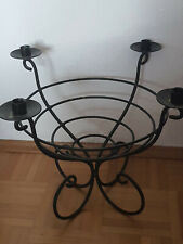 großer Kerzenständer schmiedeeisern mit Obst- bzw. Deko-Korb mittig -jetzt -70%!