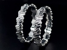 *SCHMUCKJAGD* CREOLEN RHODINIERT & HOCHGLANZPOLIERT