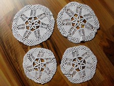 Tisch Decke Decken Tischläufer Deko Dekoration 4 Spitzen Häkel unterleg Deckchen