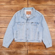Vintage DIESEL Jeansjacke XL Slim Fit Stonewash-helles Blau Jean Trucker r31475