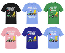 Trecker Traktor shirt Weg frei ich bin schon 1 2 3 4 5 Jahre Kinder Geburtstag