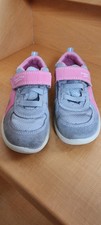 Kinderschuhe Super Fit Gr. 25, Mädchen, mit Fußbett, grau - rosa, gebraucht