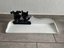 Kinderzimmer Regal mit Hund + Katze Holz Bücherregal weiß Holzregal Kinderregal