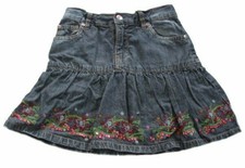 ROCK KURZER ROCK JEANSROCK BLUMEN YIGGA Gr. 128 so süß