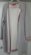 S. OLIVER*Cardigan lang*Strickjacke*Gr. 46 - L-XL*Grau-Rosa
