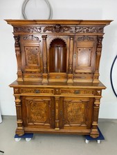Historismus Schrank Antik Gründerzeit Anrichte Buffet Eiche Geschnitzt 1880 Alt 