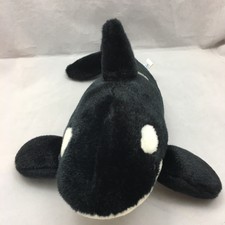 Shamu Orca Killer Wal Schwarz Weiß Grau Seaworld Parks Plüsch 16 " Toy Lovey