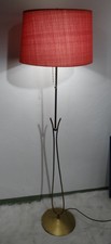 Rote Stehlampe Minimalitische 2 flammige Lampe floor lamp 50er Rockabilly