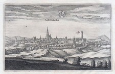GRUNBERG-Matth.Merian d.ä.- KSt.aus "Topographia Germaniae 1642-50"