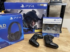 ***Sony PlayStation  4 Slim 1TB Spielkonsole 3 Controller  Headset Sony Jet***